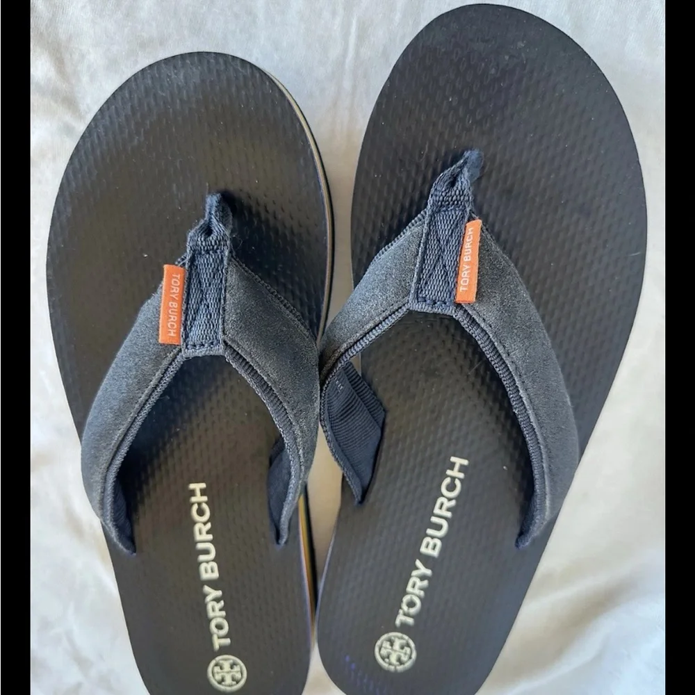Tory Burch navy flip